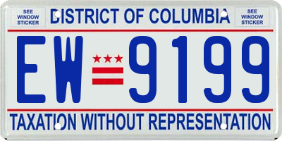 DC license plate EW9199