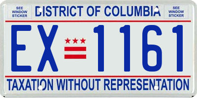 DC license plate EX1161