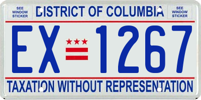 DC license plate EX1267