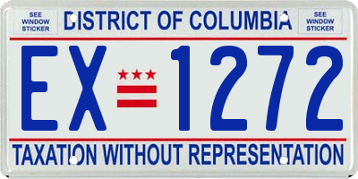 DC license plate EX1272
