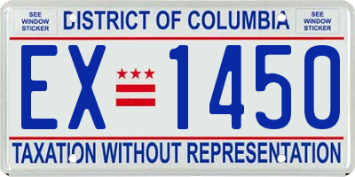 DC license plate EX1450