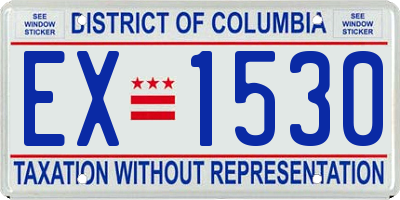 DC license plate EX1530