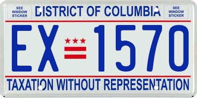 DC license plate EX1570