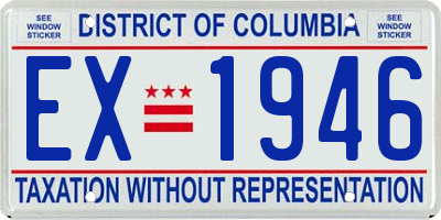 DC license plate EX1946