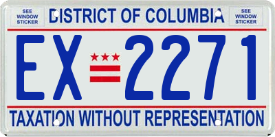 DC license plate EX2271