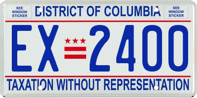 DC license plate EX2400