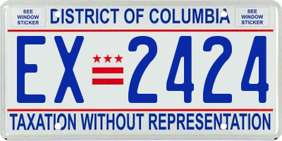 DC license plate EX2424