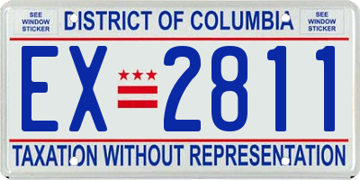 DC license plate EX2811