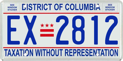 DC license plate EX2812