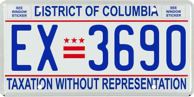 DC license plate EX3690