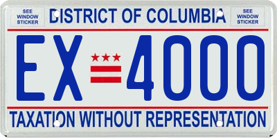DC license plate EX4000