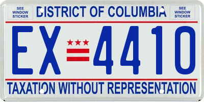 DC license plate EX4410