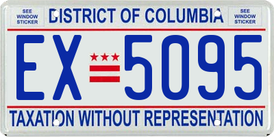 DC license plate EX5095