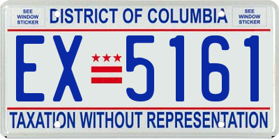 DC license plate EX5161