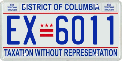 DC license plate EX6011
