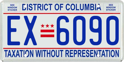 DC license plate EX6090