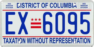 DC license plate EX6095