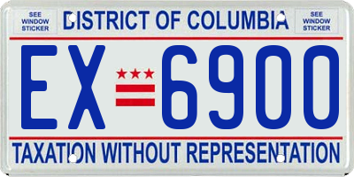 DC license plate EX6900