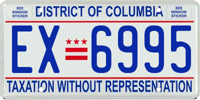 DC license plate EX6995