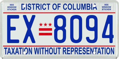 DC license plate EX8094