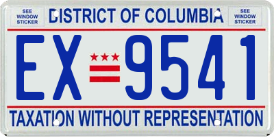 DC license plate EX9541