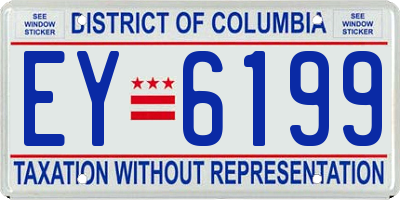 DC license plate EY6199