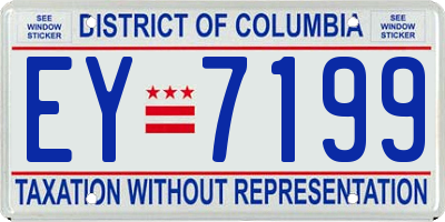 DC license plate EY7199