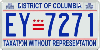 DC license plate EY7271