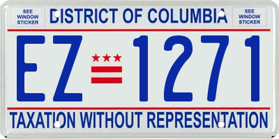 DC license plate EZ1271