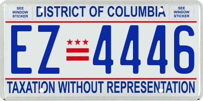 DC license plate EZ4446