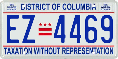 DC license plate EZ4469