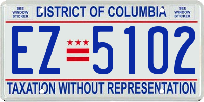 DC license plate EZ5102