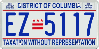 DC license plate EZ5117