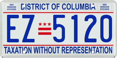 DC license plate EZ5120