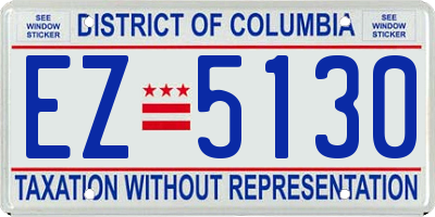 DC license plate EZ5130