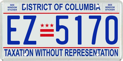 DC license plate EZ5170