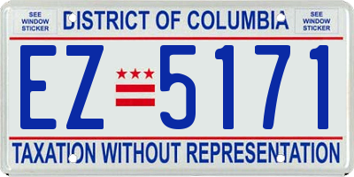 DC license plate EZ5171