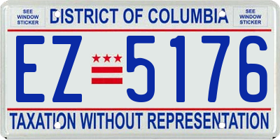 DC license plate EZ5176