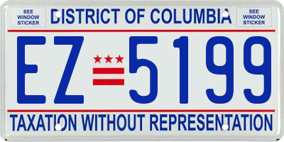 DC license plate EZ5199