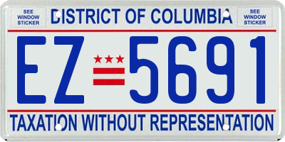 DC license plate EZ5691