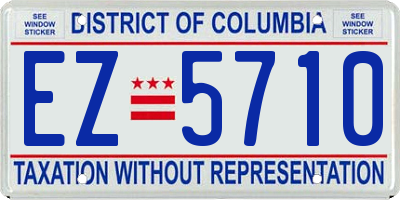 DC license plate EZ5710