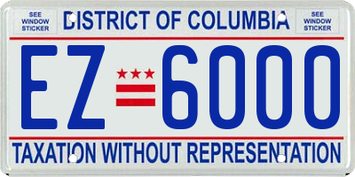 DC license plate EZ6000