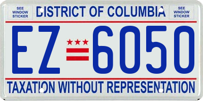 DC license plate EZ6050