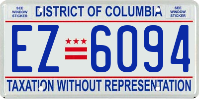 DC license plate EZ6094