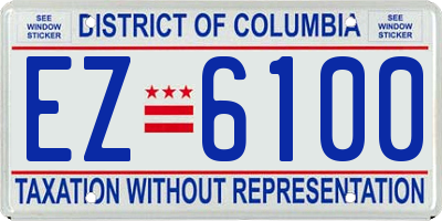 DC license plate EZ6100