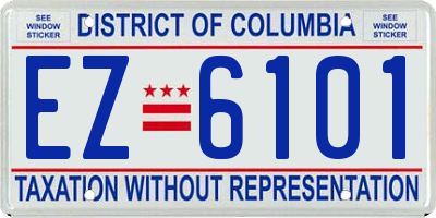 DC license plate EZ6101