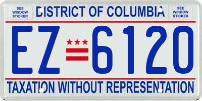 DC license plate EZ6120