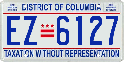 DC license plate EZ6127