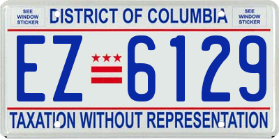 DC license plate EZ6129