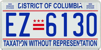 DC license plate EZ6130